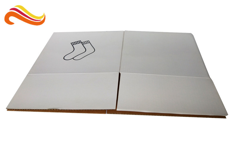 Plain Corrugated Shipping Boxes Fold - And - Tuck Construction Style With E Flute Material