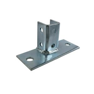 Quality 6mm Galvanized Finish Low Carbon Steel Brackets Cast Post Bases wholesale