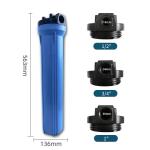 Polypropylene PP 20 Inch Front Water Filter Housing 4 Minutes 3013 Ro Membrane