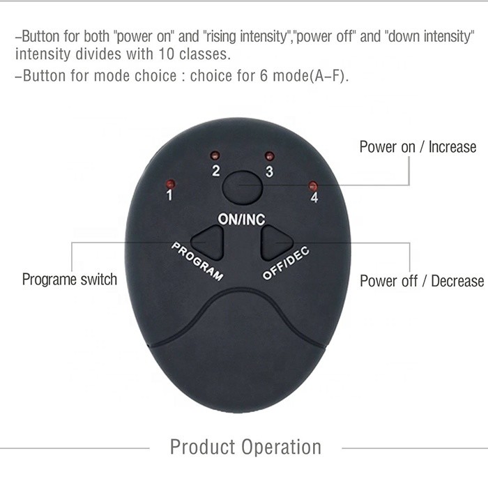 Black Pink Home Fitness Equipment , ABS Abdominal Muscle Stimulator