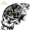 Buy cheap 30M Waterproof Automatic Mechanical Watch Stainless Steel Band Black Dial from wholesalers