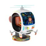 3D Large Helicopter Kiddie Ride Machines Electric Video Game 150W