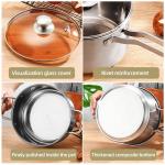 Amazon TOP Seller 5 PCS Silver Cooking Pot Set Sauce Pan Stainless Steel Frying