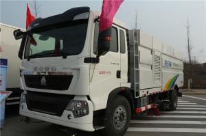 Quality ZZ1187K501GE HOWO Road Sweeper Vehicle Sweeper Truck With High Pressure Water Pump wholesale