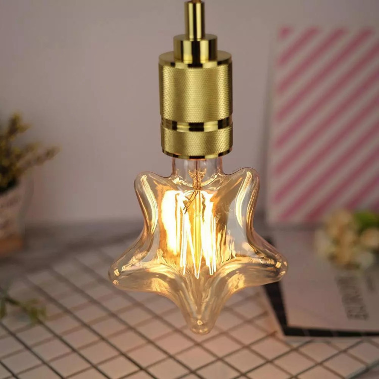 Five Pointed Star Edison LED Filament Bulb AC 220V 240V 3000K 800lm