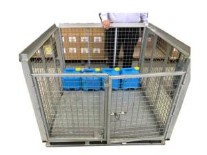 Quality Metal Box IBC Metal Cage Steel Storage Container Ibc Steel Pallet Cage wholesale