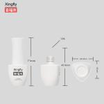 8ml Nail Polish Bottles UV Empty Glass Nail Gel Polish Bottles With Brush Cap