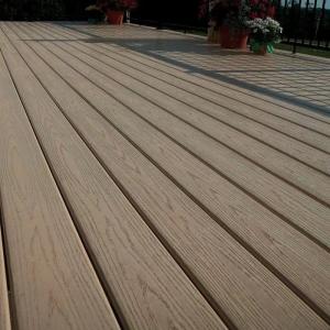 Quality Artistic Brown Eco Wood Composite Decking Co Extrusion Wpc Mildewproof wholesale