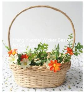 Quality 2016 wicker handle basket wicker flower basket wicker food basket wholesale