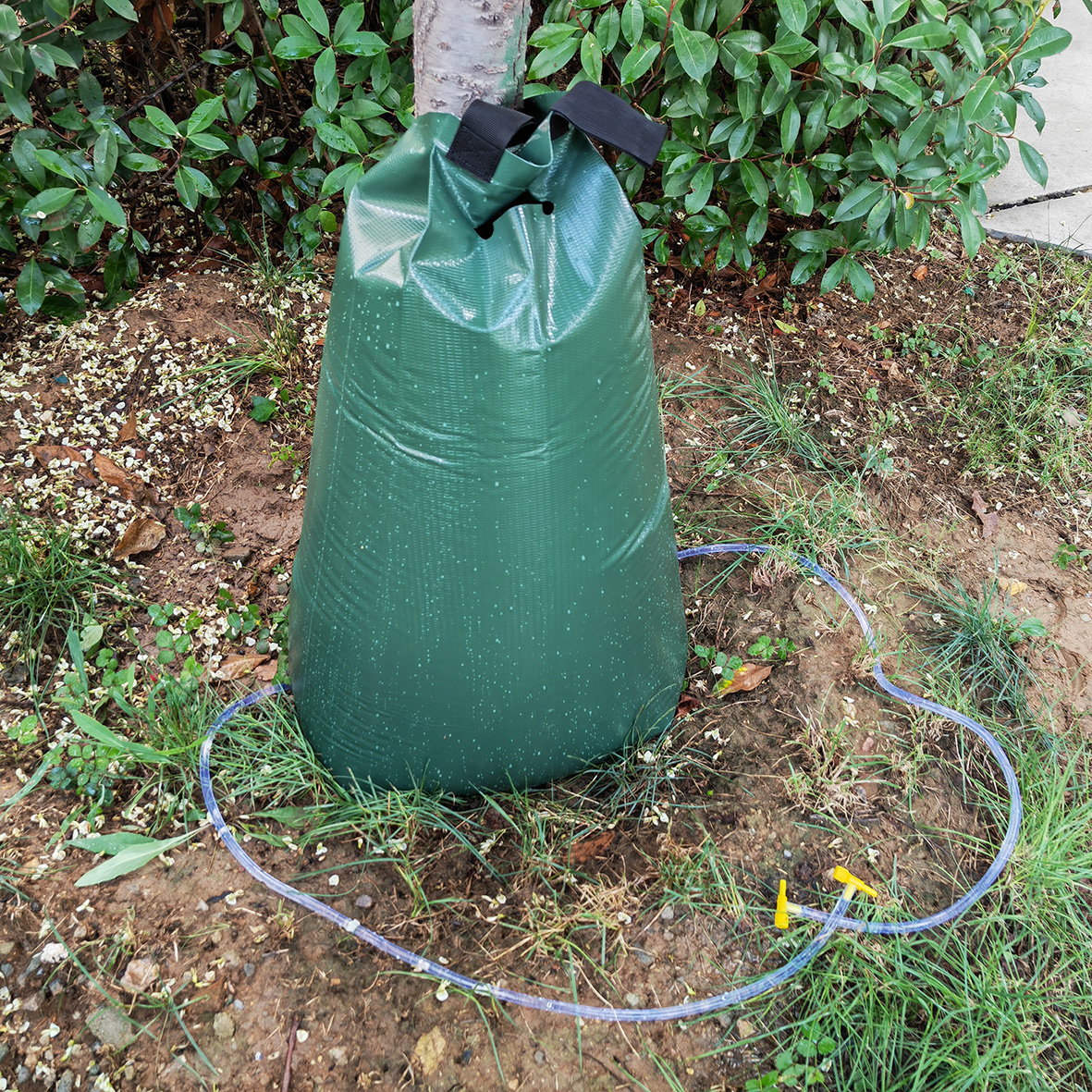 Irrigation Slow Release System for 15-20 Gallon PVC Tree Watering Bag and Large Trees