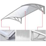 Waterproof PC Door Canopy Aluminum Bracket Resisting High Temperature