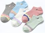 Funky Teenage Ankle Length Socks Low Cut With Cotton + Polyester + Spandex