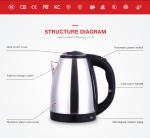 Heat Resistance Smart Electric Tea Kettle Wide Spout CE/CB/ROHS Certification