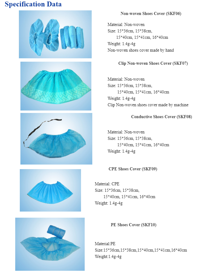 Waterproof Medical Disposable Shoe Cover Heavy Duty