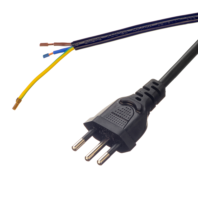 Oxygen Free Bared Stranded Copper Conductor 16A/250V VDE H05VV-F PVC Cable with EU Plug Power Cord
