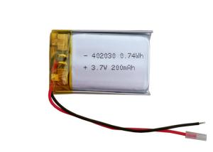 Quality Small Rechargeable 3.7Volt lipo battery 402030 200mAh 3.7V li-polymer batteries wholesale
