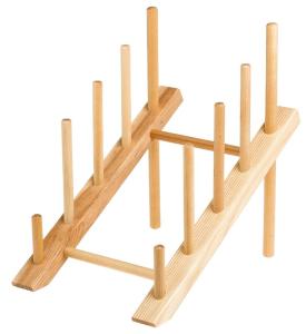 Quality 2 level bamboo plate drying rack wholesale