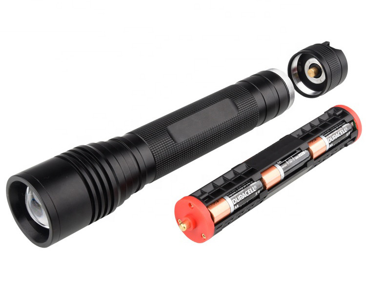 1000 lumens Brightness Zoomable led emergency flashlight, LED torch light for camping use