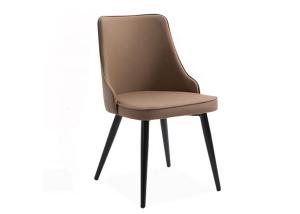 Quality Leather Seater Chrome Metal Leg Modern Leisure Chair wholesale