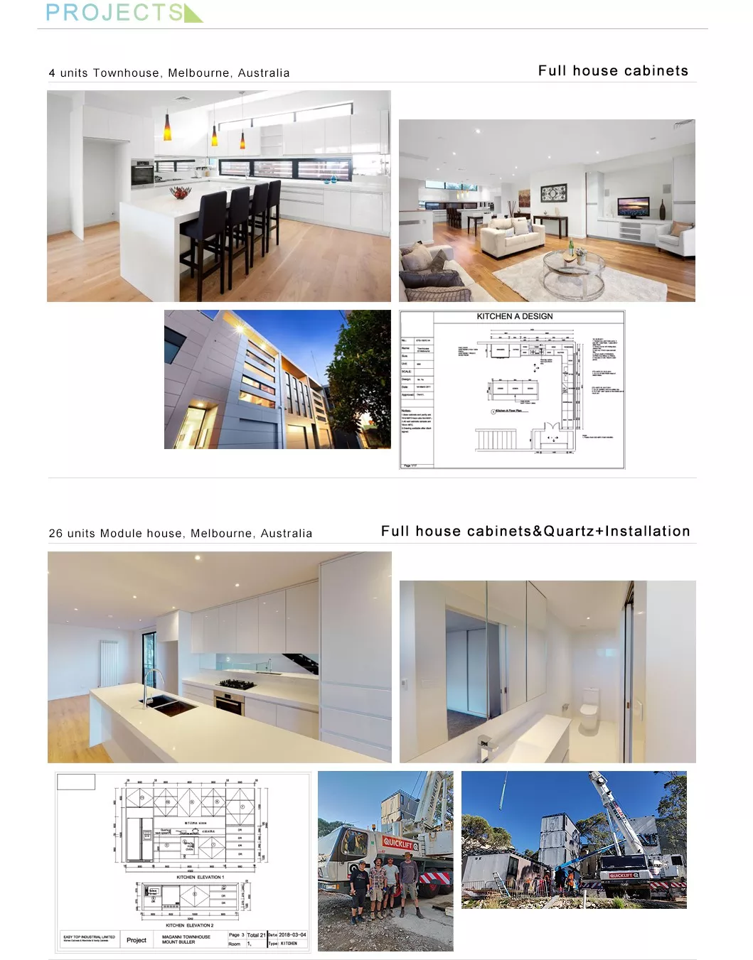 Lacquer Surface Treatment Wooden Cabinets for Customized Veneer Color Kitchen Furniture