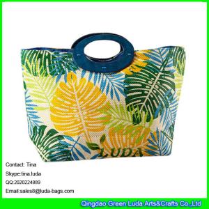 Quality LUDA lady straw handbags fashion paper straw tote bag wholesale