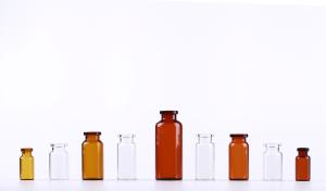 Quality Sealed Clear Glass Vials With Rubber Stopper , Pharma Glass Bottles wholesale