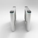 Pedestrian Swing Barrier Turnstile 600mm Channel Width Waterproof Lobby