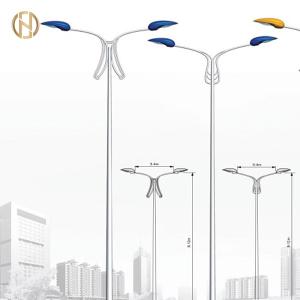 Quality Steel Octagonal Light Pole 10M With Single Arm wholesale