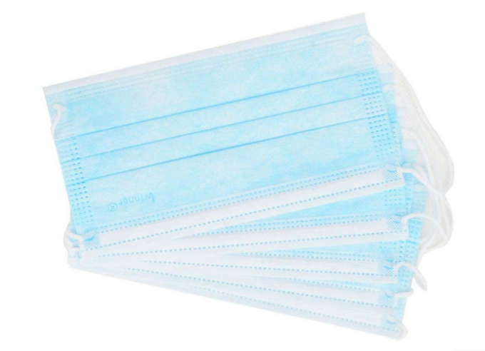 Anti Flu Disposable Earloop Mask , Disposable Non Woven Face Mask