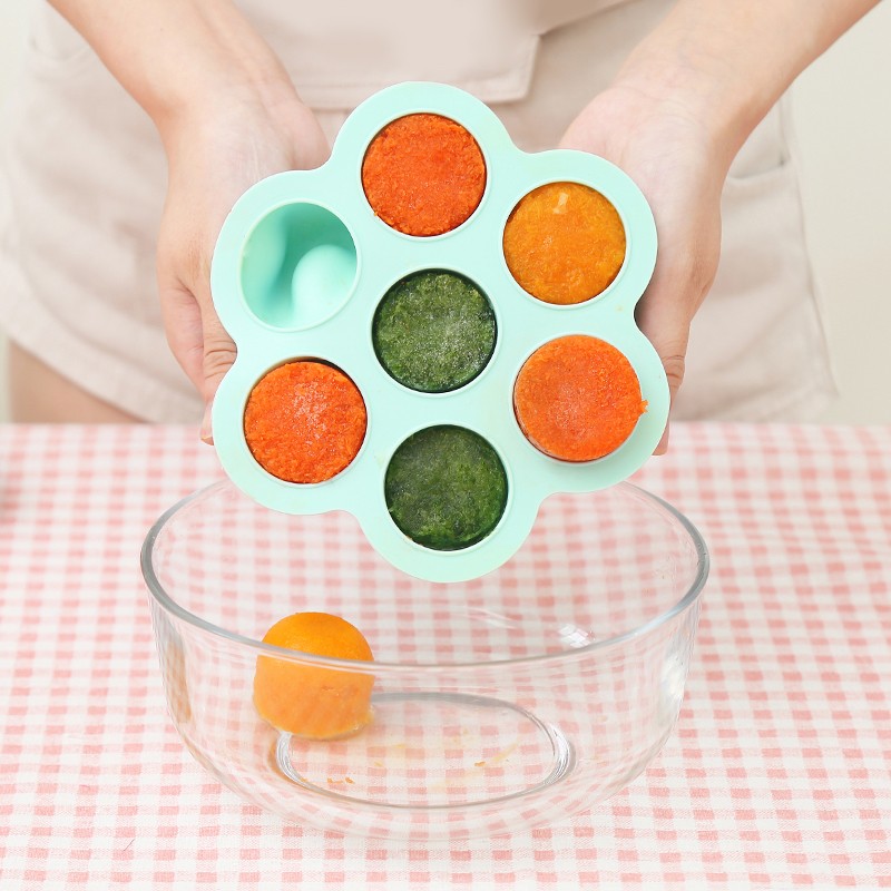 Baby Complementary Silicone Ice Trays Food Grade Customized Color With Lids