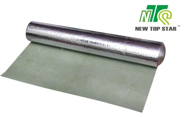920KGS/m3 Acoustic Floor Underlayment Rubber Carpet Underlay With Silver Vapor