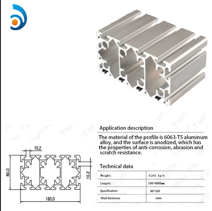 Industrial Aluminum Alloy Profile Dy-80160b Frame Support Assembly Line
