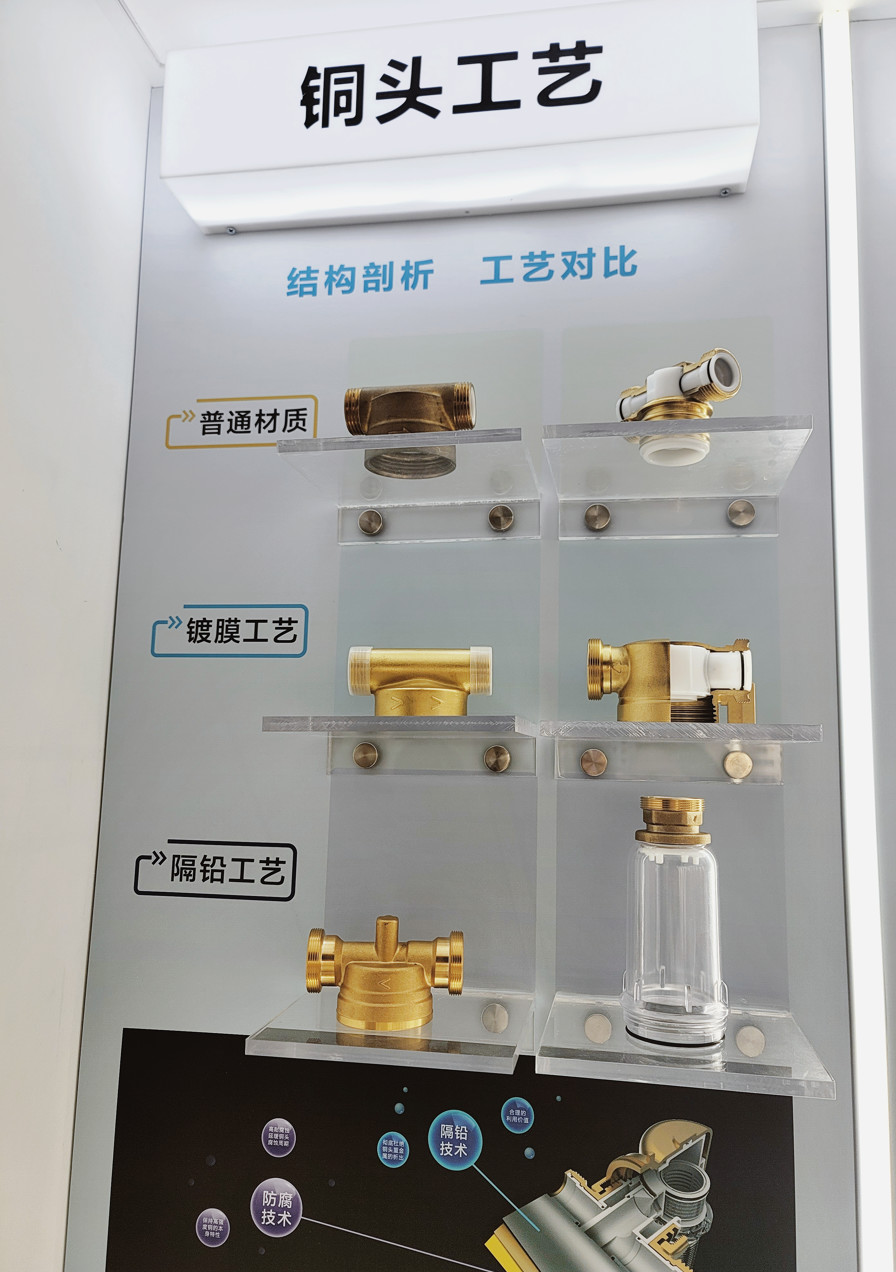 Water Filter Whole House Sediment Pre Filter System Brass Fittings For Copper Pipe