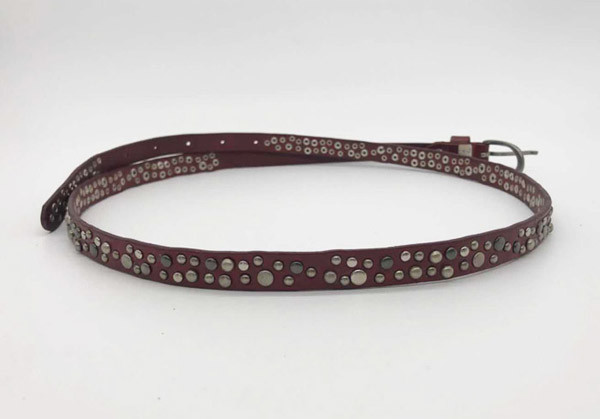 1.3cm Width Studded Waist Belt , Cool Studded Belts 95 - 125cm Length