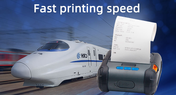Portable Printer with USB Bluetooth Interface and 0.96 Inch OLED Display Private Mold