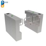 Stainless Steel Full Height Revolving Train Station Turnstile Single Lane