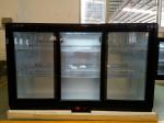 320L Sliding Doors Countertop Back Bar Cooler With Adjustable Chromed Shelves