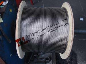 Quality 316 A4 1.4401 7x19 4mm Stainless Steel Wire Rope Weight 64 kg/1000m wholesale