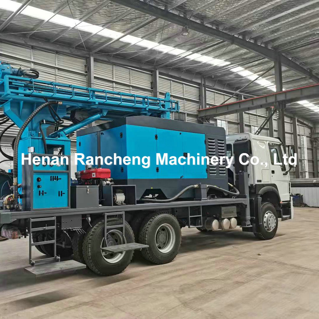 450m Depth Hydraulic Water Well Drilling Rig Truck 266HP Load Vehicle Engine