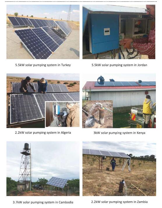 High Efficiency Solar Pump Inverter With MPPT Function 3 Phase DC/AC 5.5kW