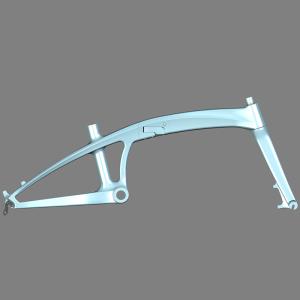 Quality Disc Brake T1000 Carbon Fiber Folding Bike Frame 3K Weave Folding Bicycle Frame 20inch wholesale