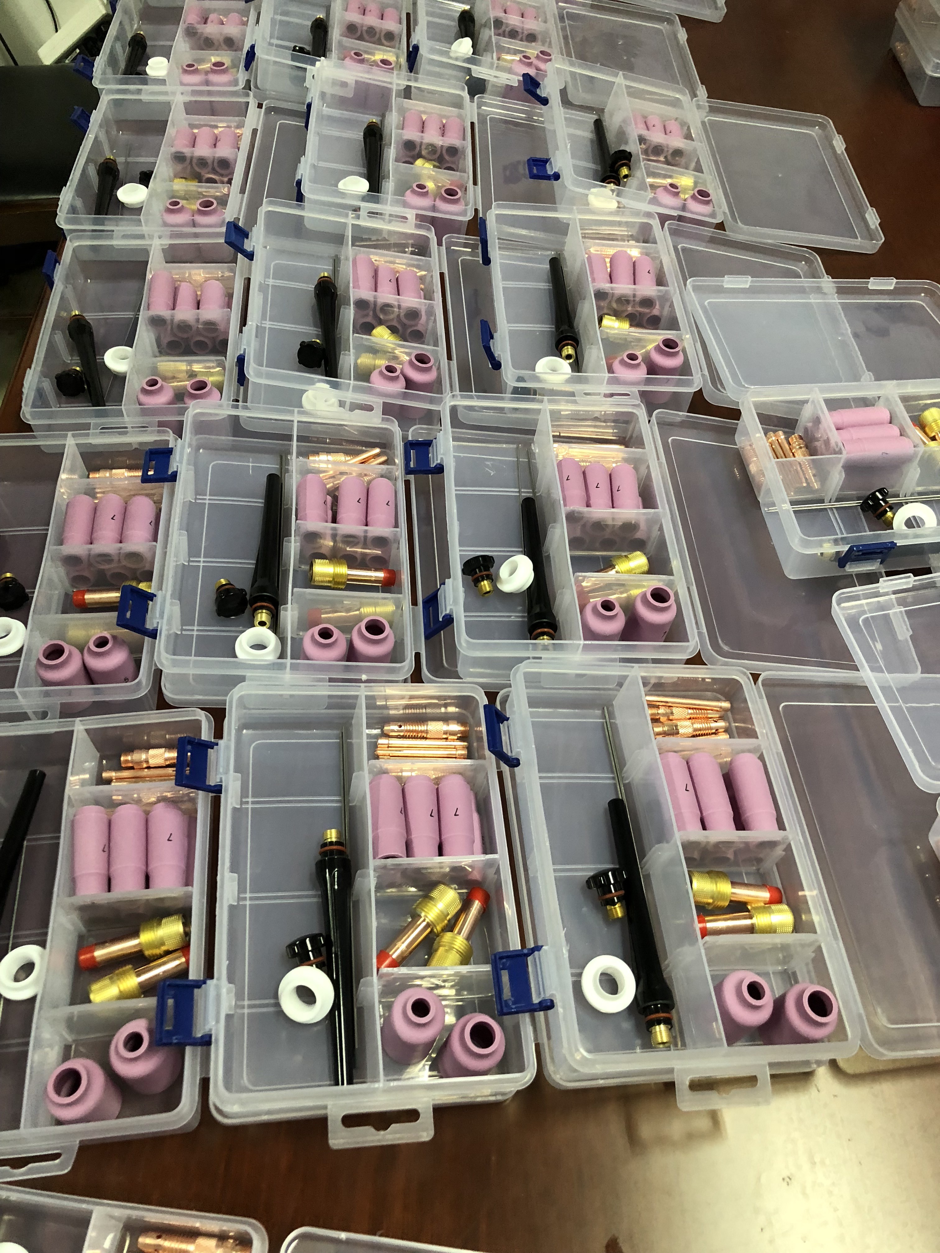 16pcs Tig Consumables Kits , Argon Welding Torch Spare Parts For WP17 18 26
