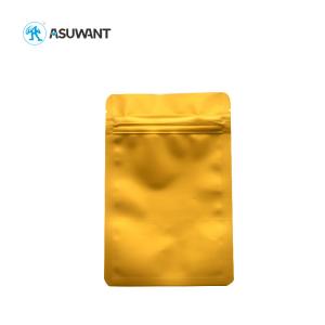 Quality Glod Metallic Small Plastic Sachets Zipper Aluminum Foil Packaging Bags wholesale