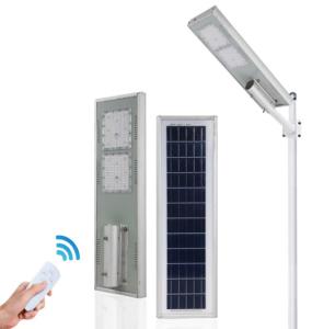 Quality 100w Led Solar Street Lighting System All In One 2 Heads 700x220x50mm wholesale