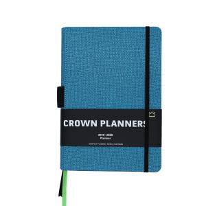 Quality Blue Color Day Designer Weekly Monthly Planner With Waist Band / Two Ribbon Bookmark wholesale