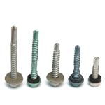HDG Electroplating Hex Head Stainless Steel 410 Self Drilling Screws Zinc Plated