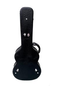 Quality Shaped Nice Leather Acoustic Guitar Case Custom Classic Guitar Case wholesale