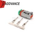 2 Pin Female Deutsch Connector , TE Connectivity Connector DT06-2S ISO9001