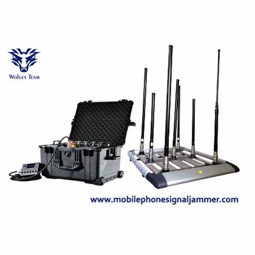20 - 3600MHz Portable Military Vehicle Bomb Jammer DDS High Power Cell Phone