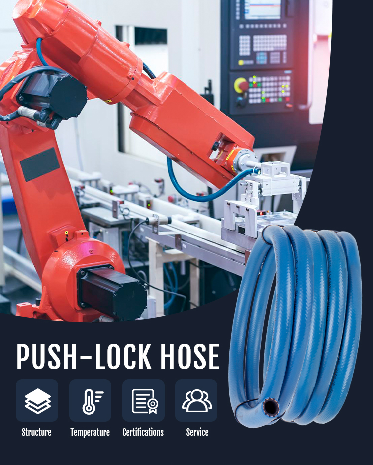 Factory 1/4 Inch 6.3 mm Wearing Resistant Quick Connect Oil Resistant Gas Tight NBR Rubber DIY Multi-Purpose Hose